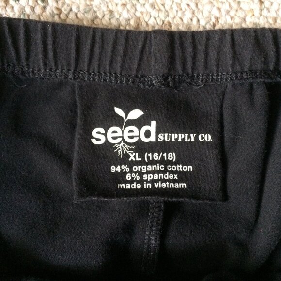 94% organic Black Leggings XL(16/18) seed supply co. brand - Picture 5 of 10